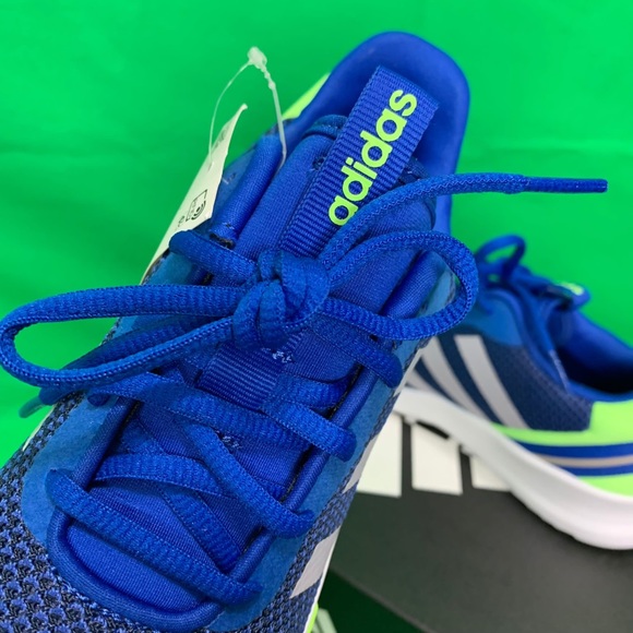 Adidas Racer TR 2.0 K White/Blue Size 5.5 - Picture 7 of 11